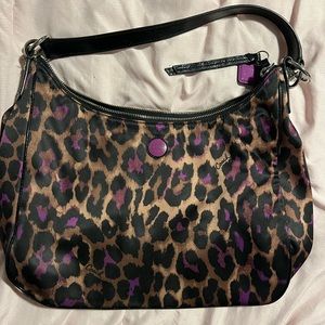 Coach Purple Leopard Print *RARE*
